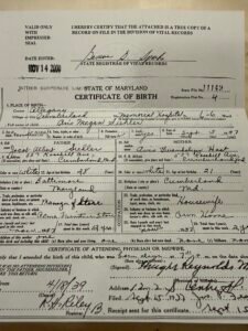 Avid Megan Muller(Siehler) Birth Certificate